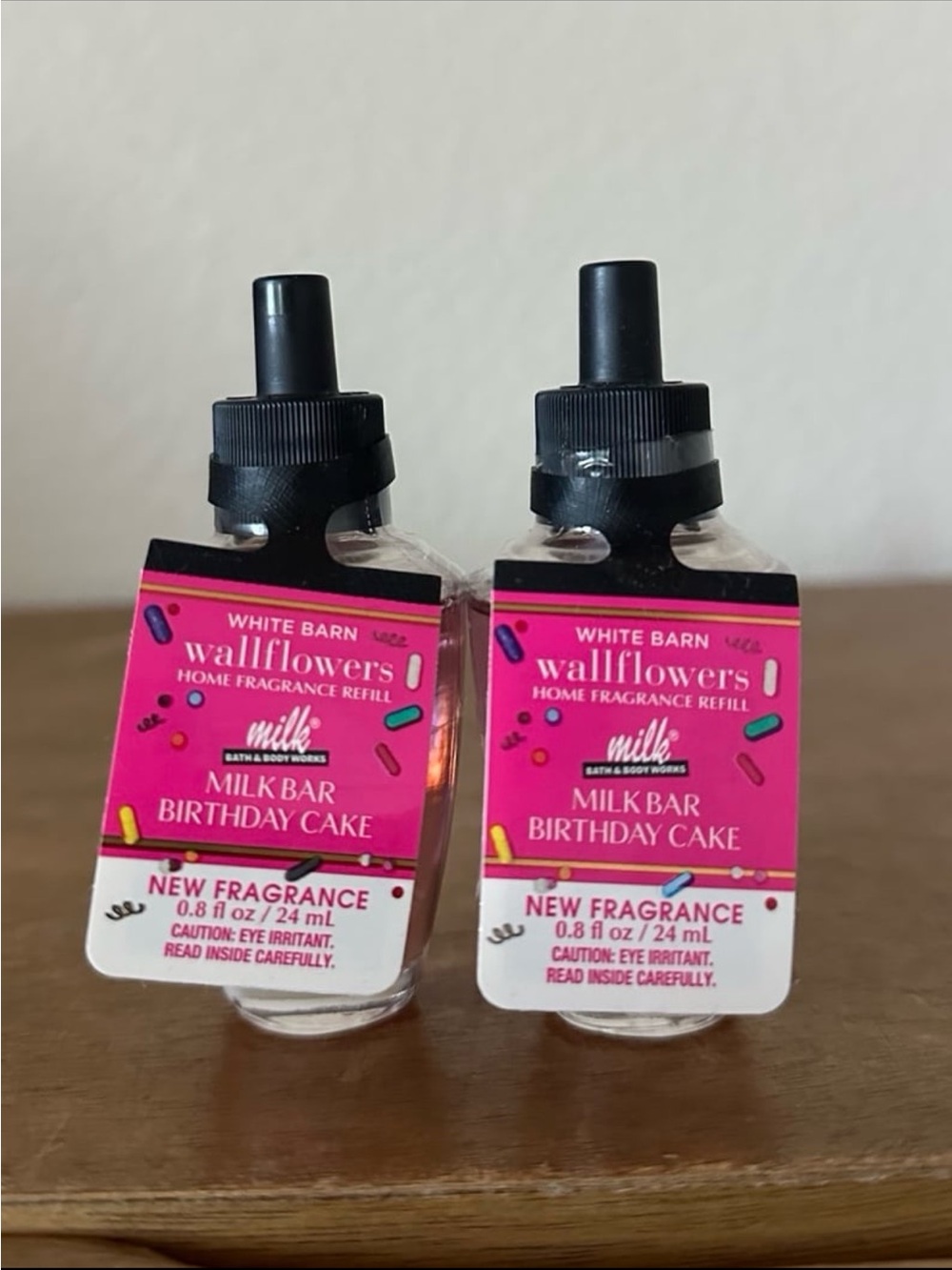X2 Bath & Body Works milk bar birthday cake wallflower scent refills NEW